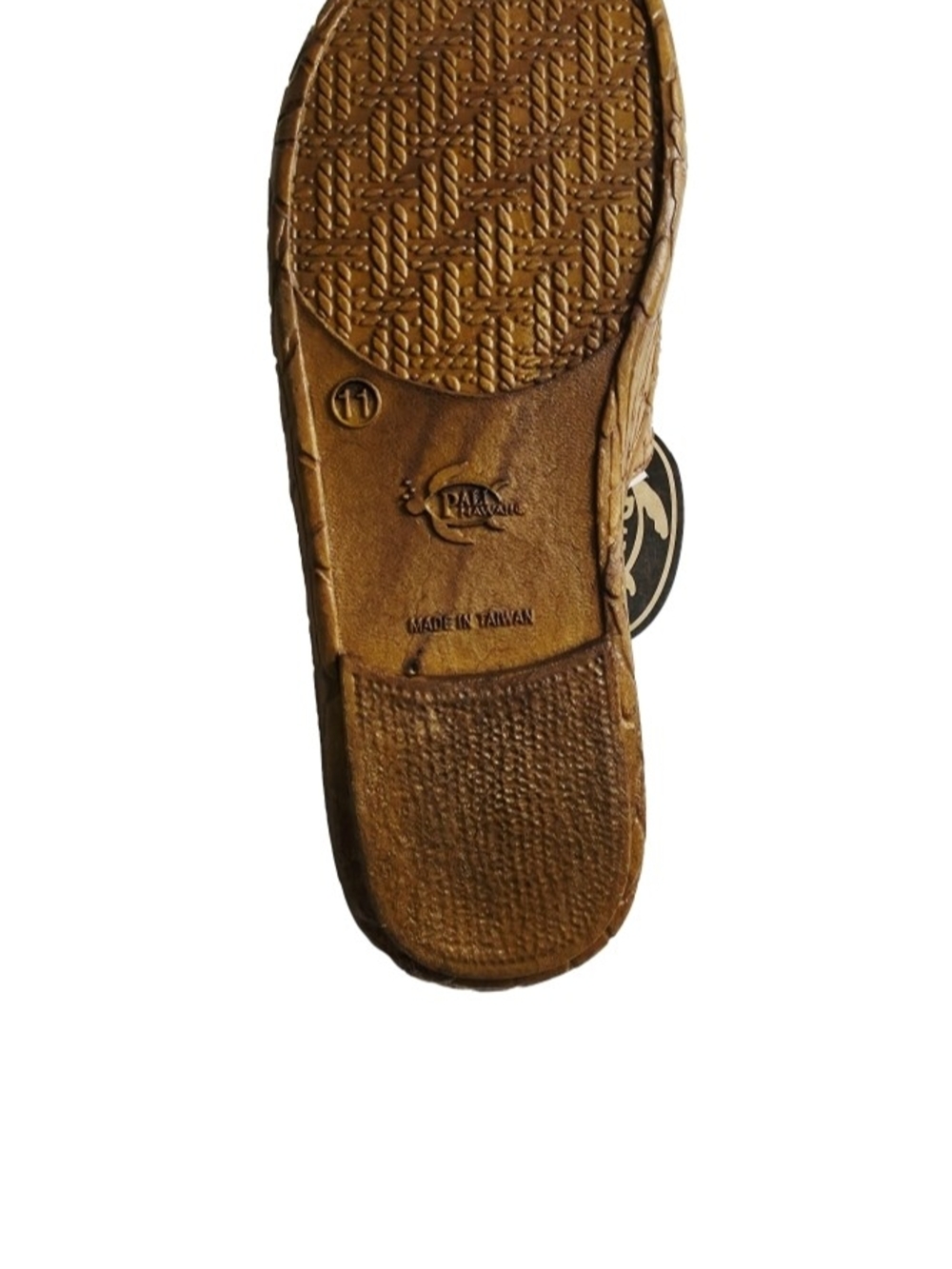 Pali Hawaii Brown Men's Slide Sandals Size 11 - Picture 3 of 4